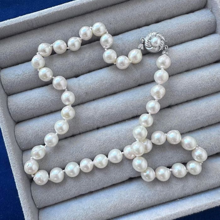 colier perle naturale Akoya de apă sărată