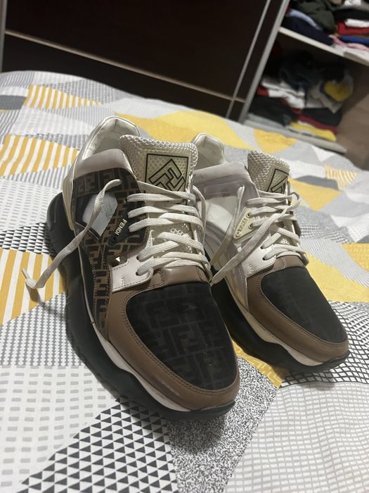 Adidasi Fendi Flow Piele