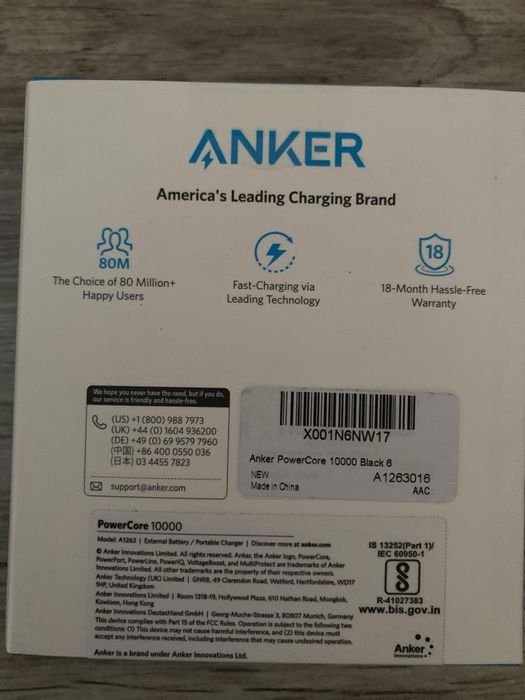 Baterie externa Anker 10000mAh nouă sigilată