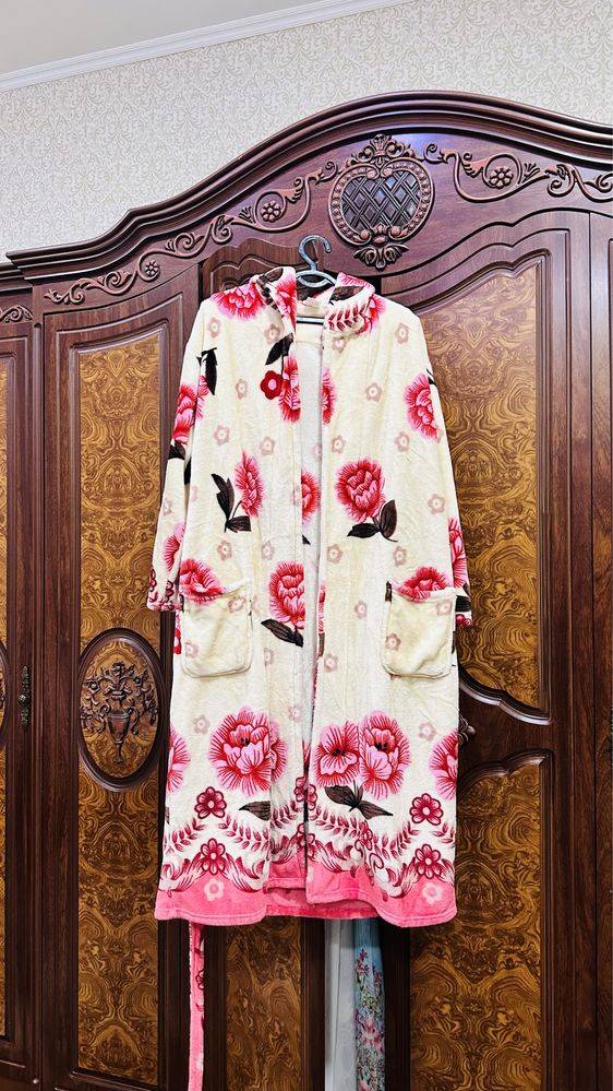 Pijama dvoyka qishgi qalin va halat bor