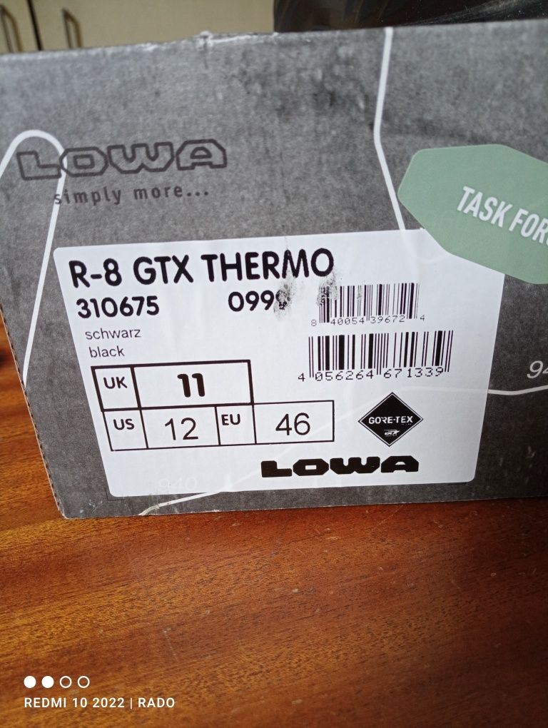 Кубинки LOWA R-8 GT x Thermo