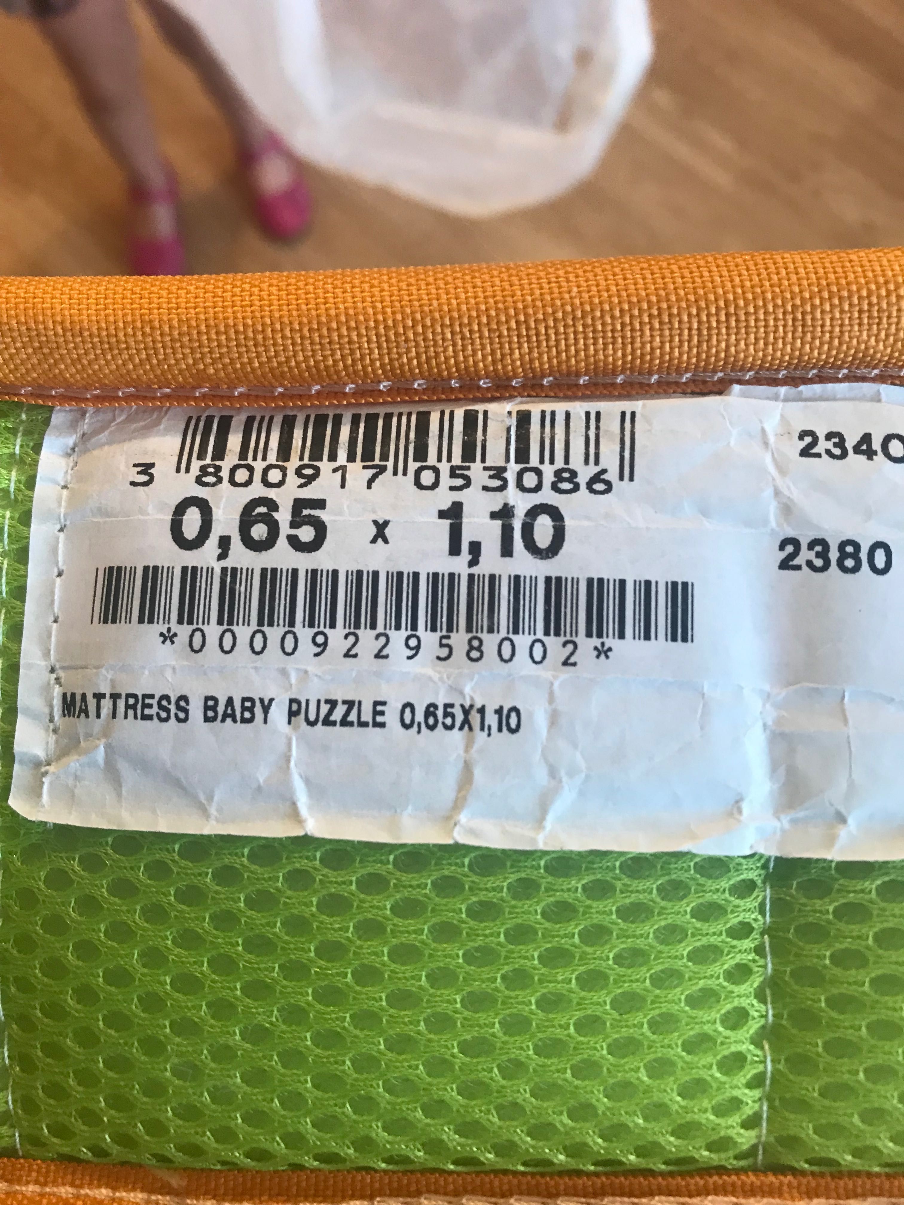 Матрак 65/110 см isleep baby puzzle