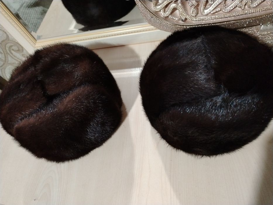 Норковые шапки новые .Россия.