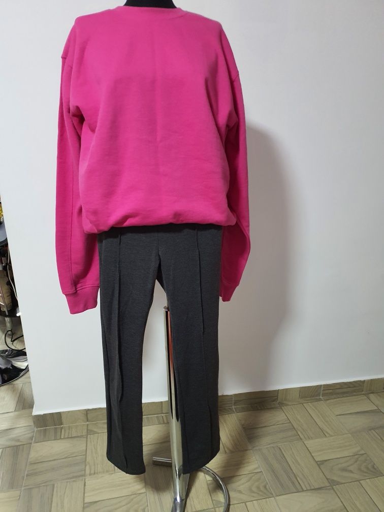 Hoodie/Hanorac fucsia, material moale, confortabil, XL