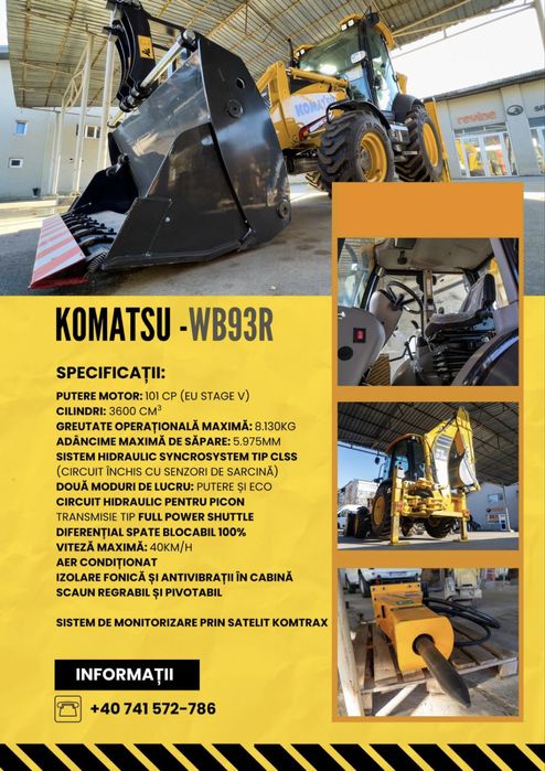 Inchiriez Buldoexcavator Komatsu