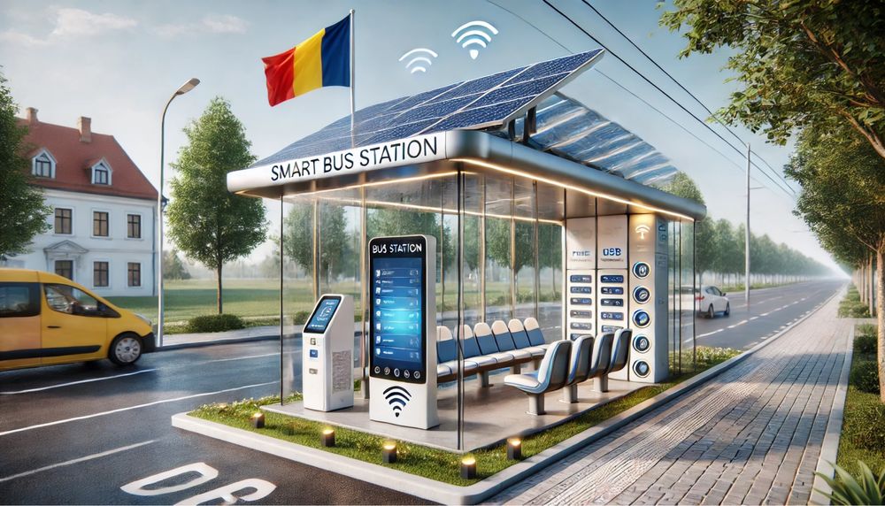 Stati autobuz smart / inteligente-proiectare/ finalizare /digitalizare