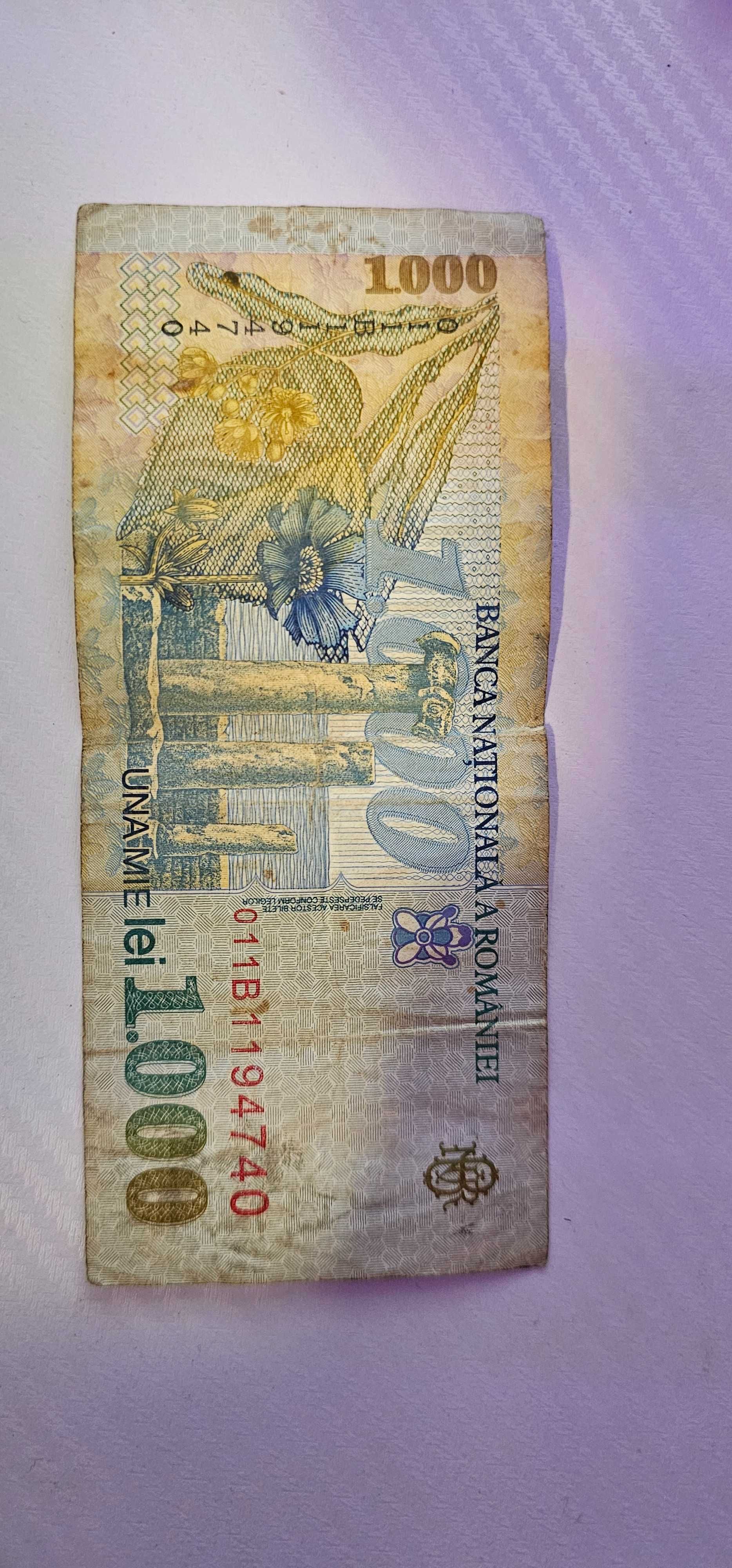 Bancnota 1.000 lei una mie 1998