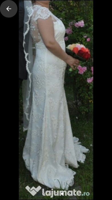 Rochie mireasa făcută pe comanda cu model de la o casa de moda din Ang