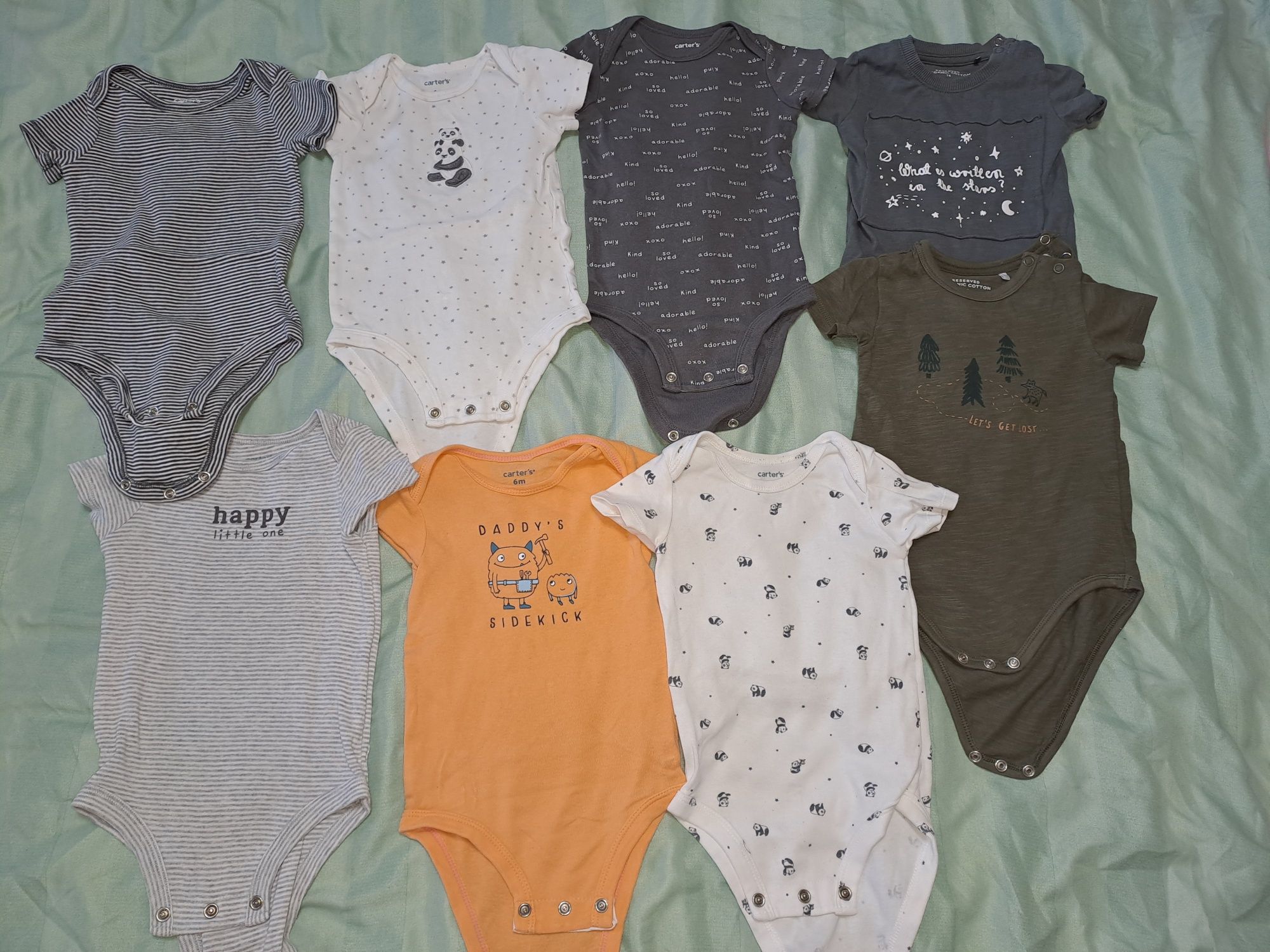 Lot body Carters 6 luni + Reserved 74 baiat