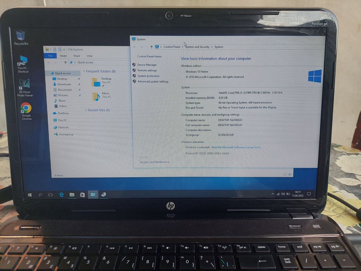 Laptop HP G6 Procesor i5