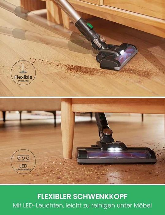 Безжична прахосмукачка Vactidy Blitz V8, 25KPa, LED, до 35 мин, Animal
