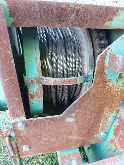 Troliu forestier KRASSER in tiranti 5 tone 2 reductoare ca nou