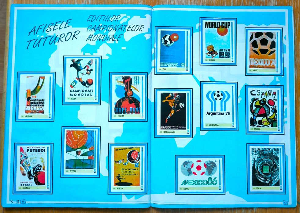 Campionatul Mondial de fotbal din SUA 94'. Album de colectie.