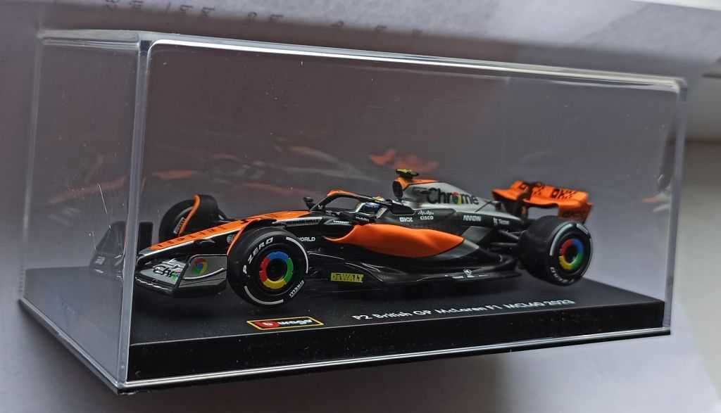 Macheta McLaren MCL60 Norris Silverstone cu pilot Formula 1 2023- 1/43