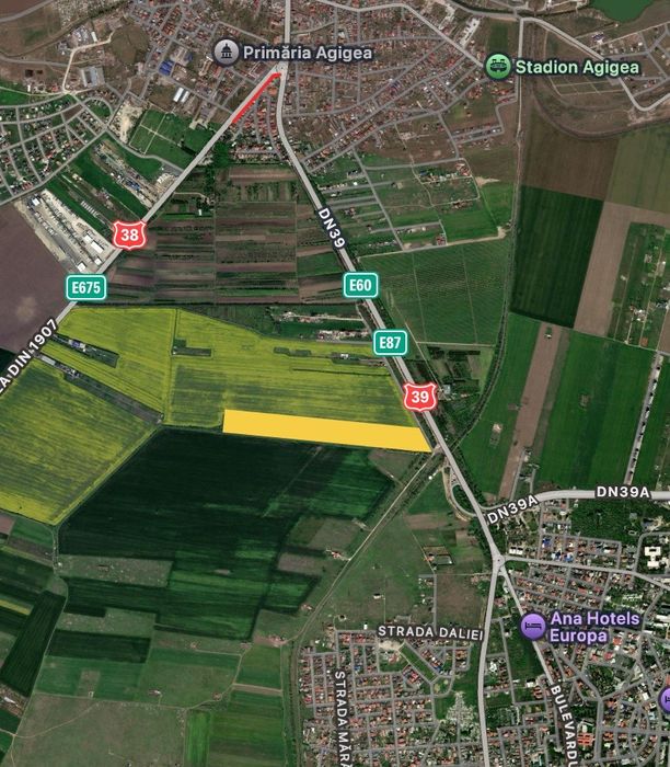 Teren intravilan 4ha Agigea zona RO-RO