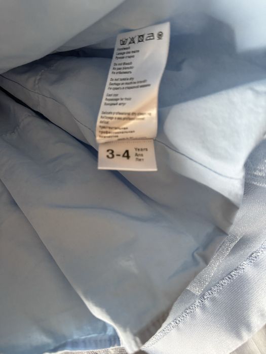 Детска дизайнерска рокля Petit Fleur в син цвят