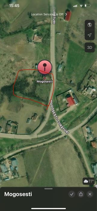 Teren Mogosesti Iasi  2160mp.18euro /mp