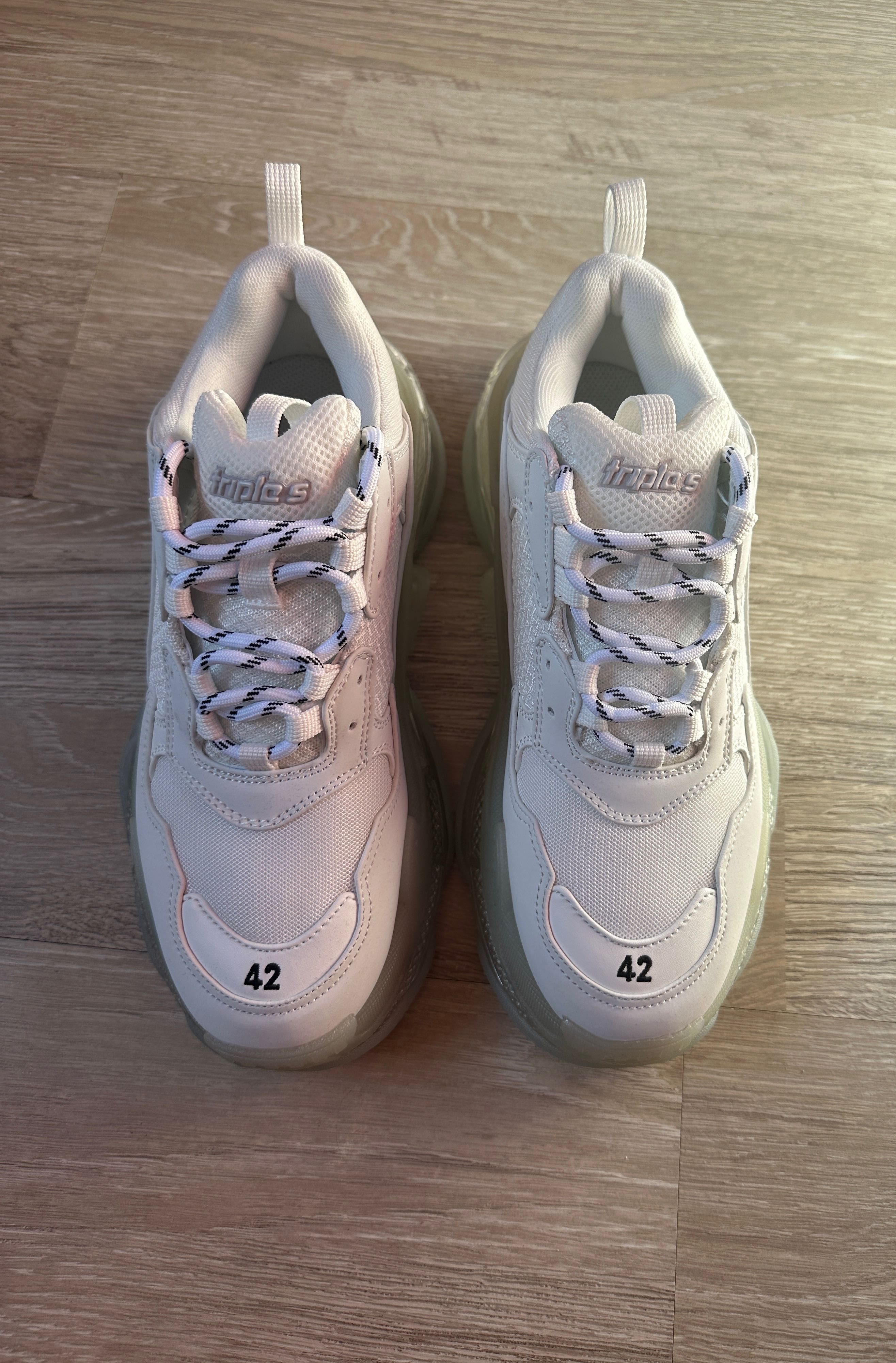 vand balenciaga triple s white 1:1