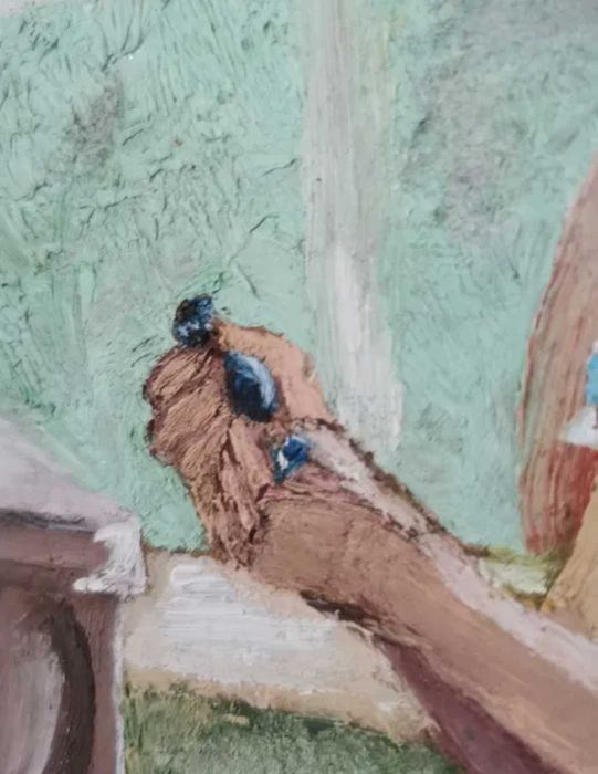 Pictura originala ulei pe lemn