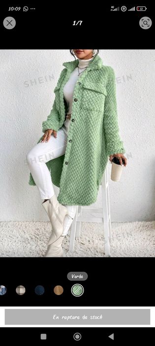 Jacketa noua verde menta