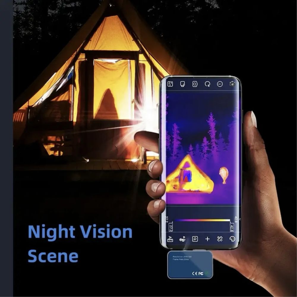 Camera termala thermal cam pentru telefon rezolutie inalta 256 × 192