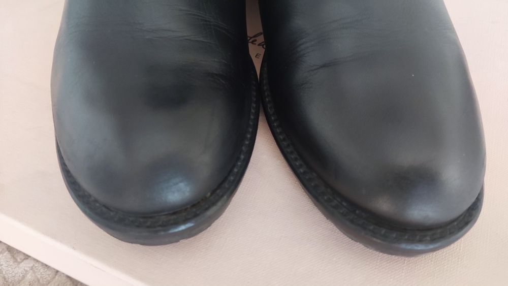 Pinko Разкошни кожени боти Оригинални с подарък кожена чанта