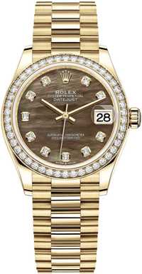 Часовник  Rolex Datejust 31 Yellow Gold MOP Black RBR
