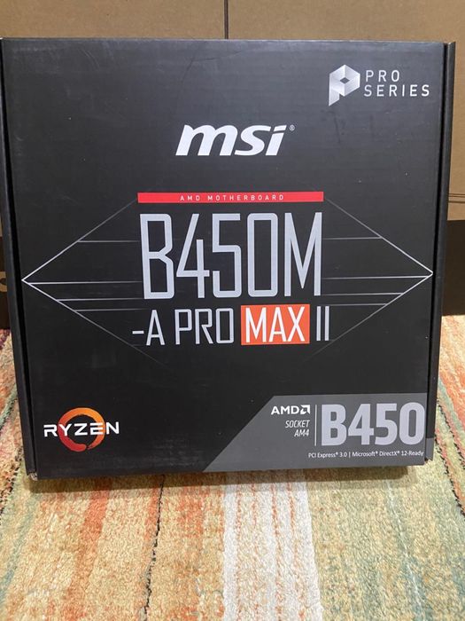 Материнская плата MSI B450-A PRO MAX 2 (AM4) Донор/на ремонт