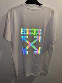 Tricou Off White Reflective S Alb