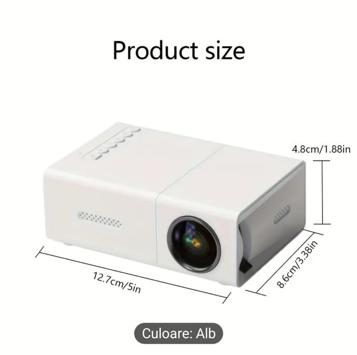 Mini Proiector Portabil 1080P HD