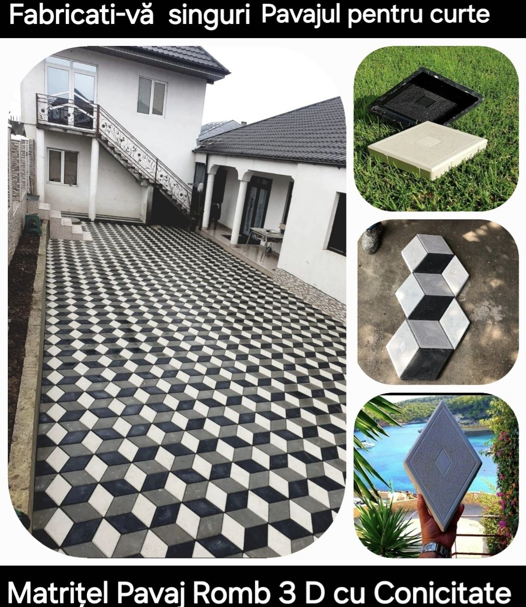OFERTA MATRITE ROMB 3 D dale meserias constructi piese pavaj scule