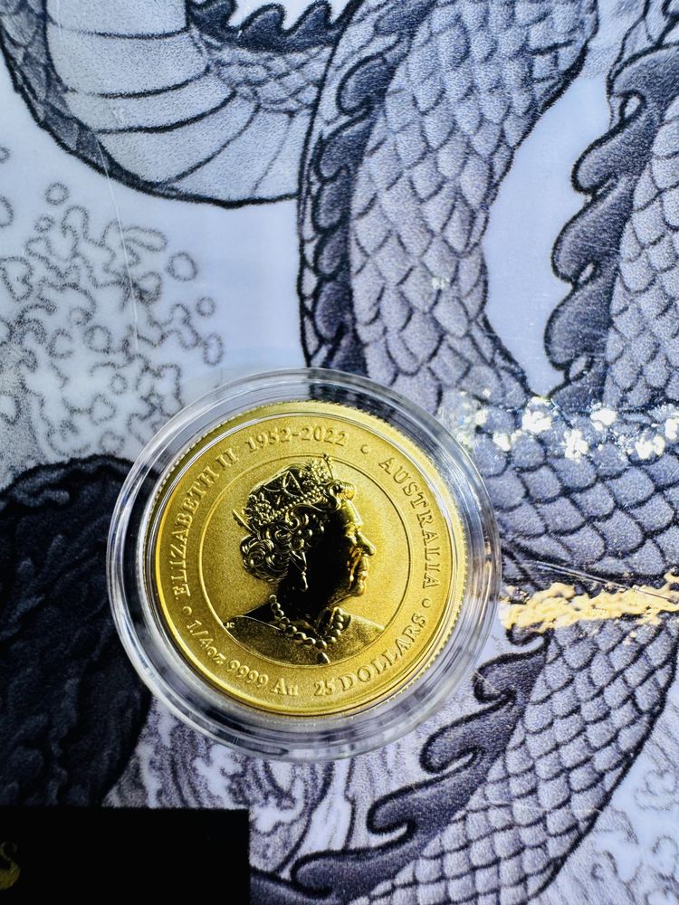 1/4 oz инвестиционна златна монета “Дракон 2024” – Perth Mint