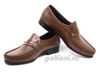 Pantofi Scarpi-barbati-Maro-fabricat in Romania din piele naturala