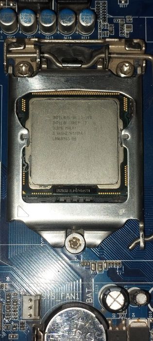 Материнская плата gigabyte ha p55 us3l pratssesor Intel core i3 540