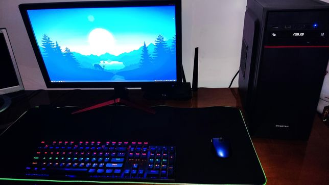 Kit Gaming Asus. Unitate+Monitor+Mousepad RGB+Tastatura Mecanică