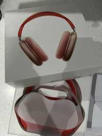 Air pods MAX pink with red Коробка, документы