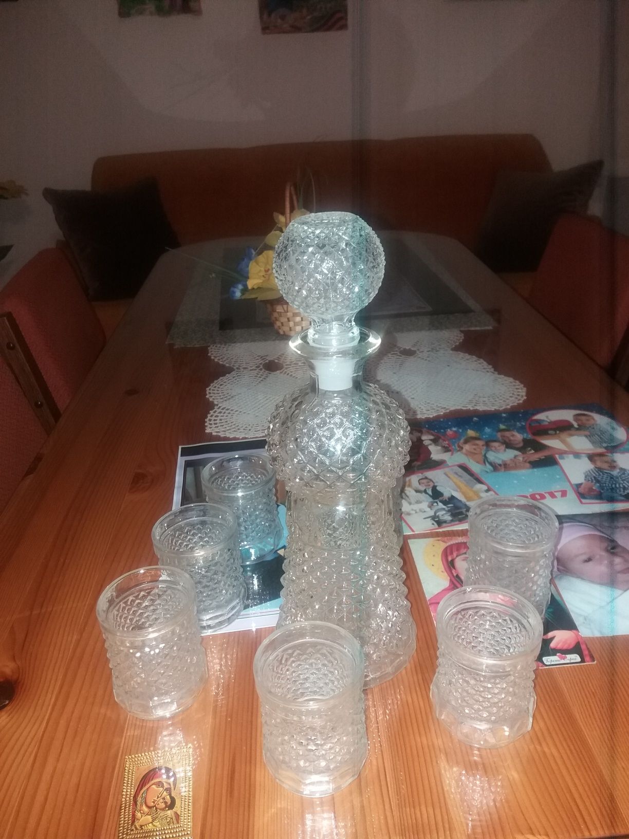 Шише с чаши комплект
