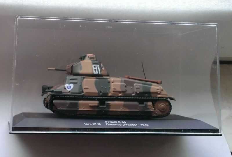 Macheta Tanc Somua S-35 WW2 Franta 1940 - Altaya 1/43