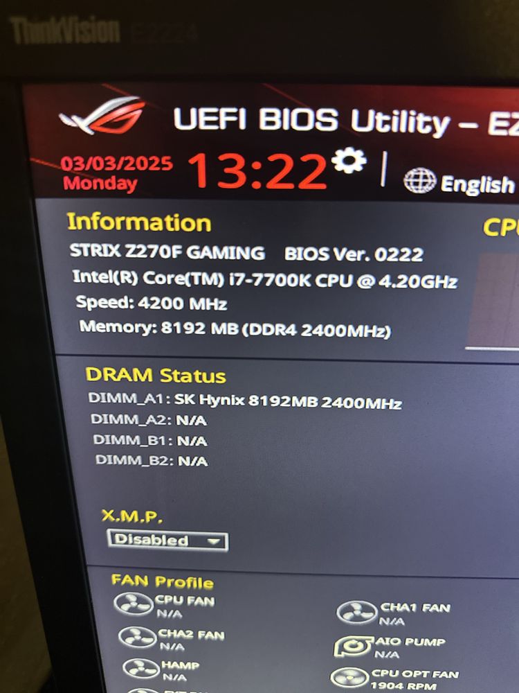 ASUS ROG STRIX Z270F GAMING 1151 и процесор I7700к и рам 8 gb