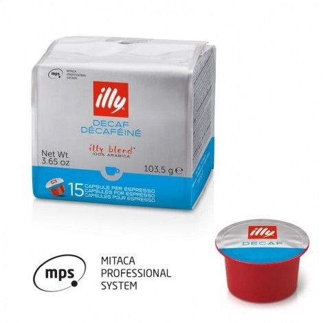 Kафе на капсули illy MPS без кофеин 15 бр.