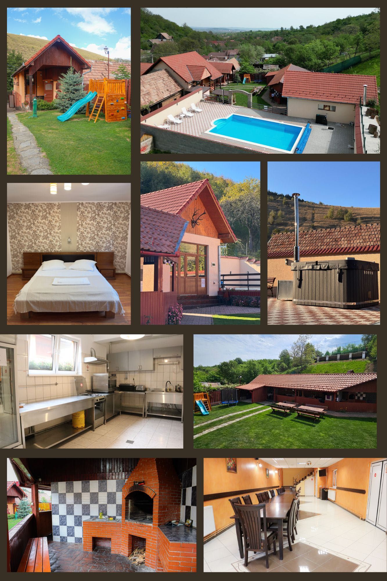 Pensiune/Cabana cu piscina munte Tabara Teambuilding Marginime Sibiu