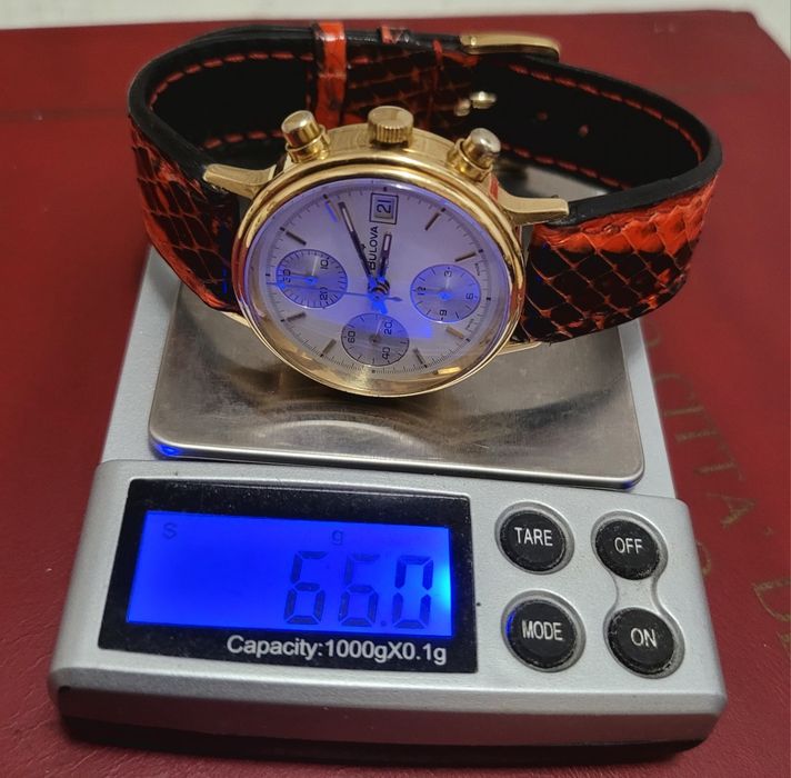 ceas aur 18k Bulova 7750 automatic cronograf