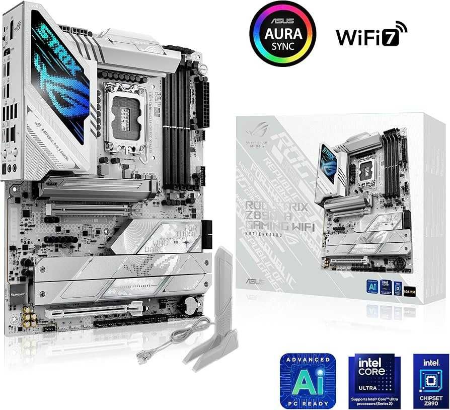 Топовая материнская плата ASUS ROG STRIX Z890-A GAMING WIFI DDR5