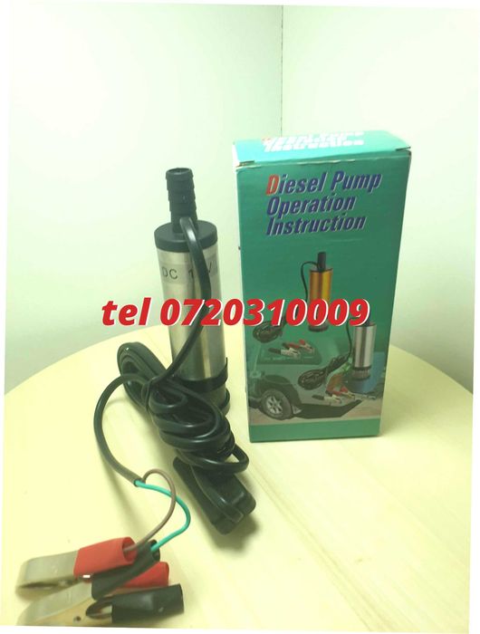 Pompa Sumersibila Pentru Transfer 12v Motorina  Apa Si Ulei Si Lichi