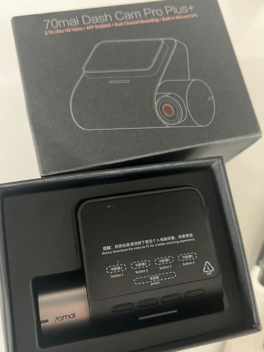 Cameră de bord 70mai Dash Cam Pro Plus+ nouă, neutilizată și card 32GB
