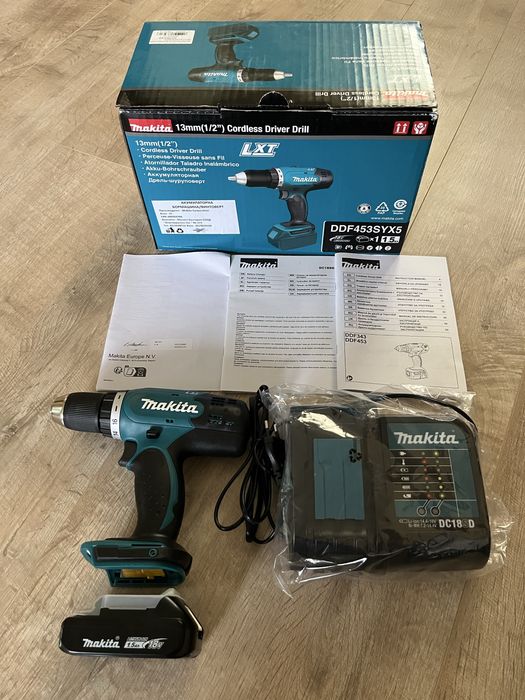 Акумулаторен винтоверт MAKITA DDF453SYX5