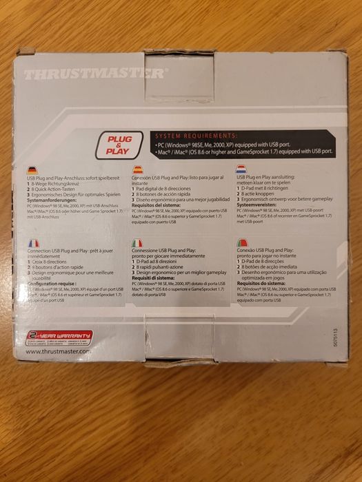 Controller Thrustmaster for PC,Mac,iMac,USB,Sigilat