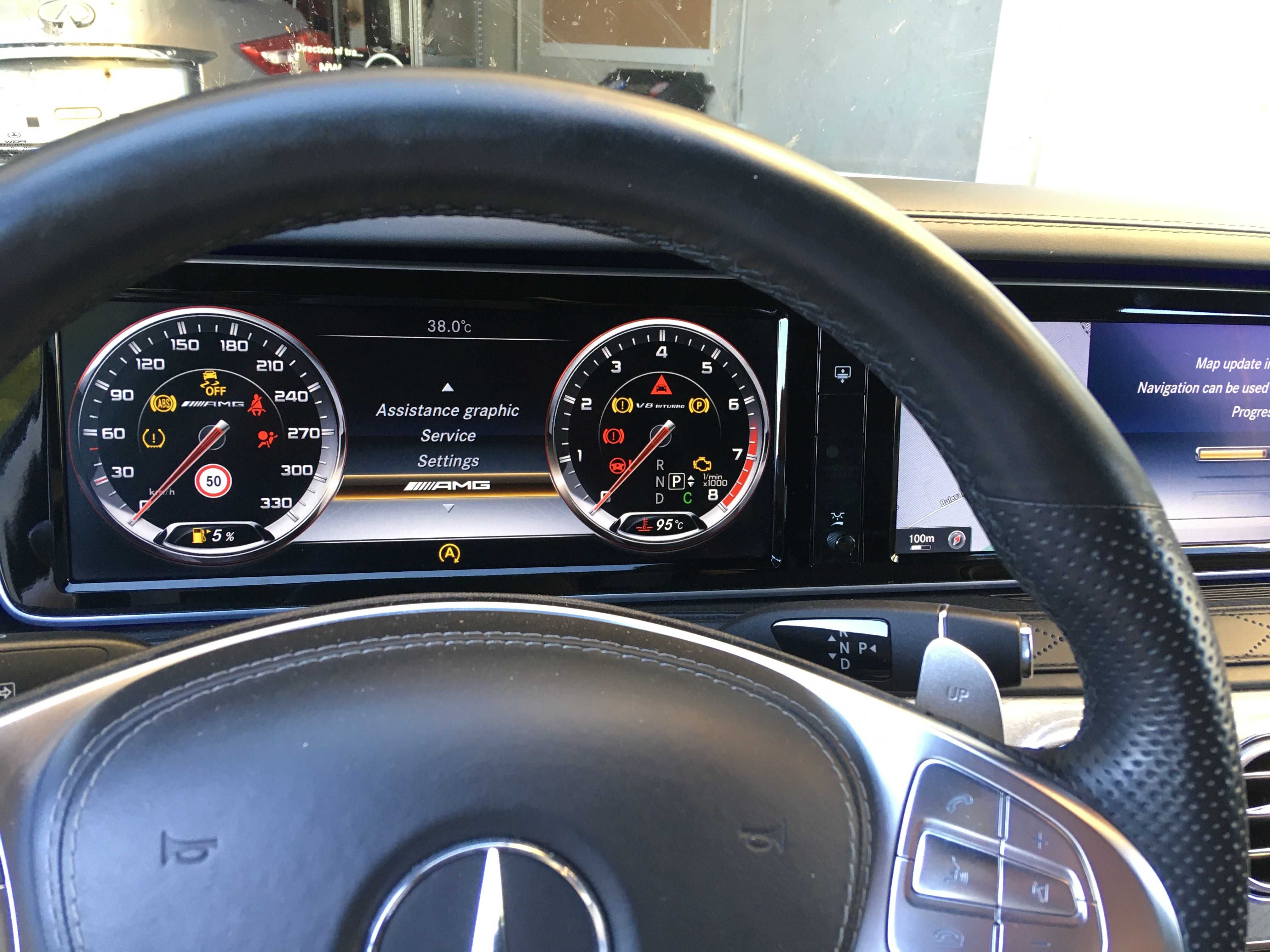Програмиране AMG Меню Clusters Mercedes Оригинално АМГ Меню Dashboard