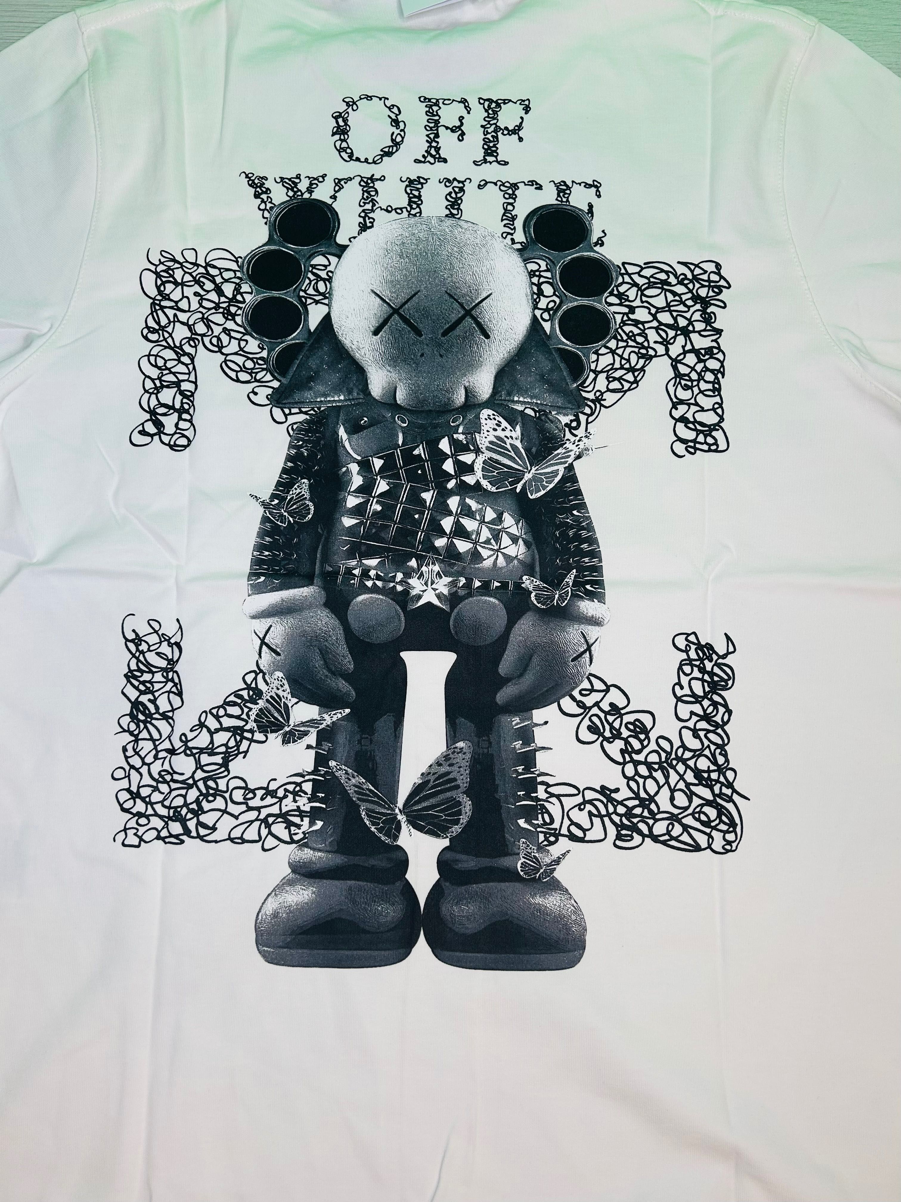 Tricou off white kaws new collection 2025 alb sau negru