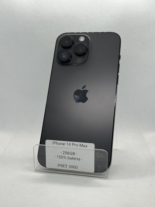 Magazin Vindem: Iphone 14 Pro Max, 256GB, 100% bateria